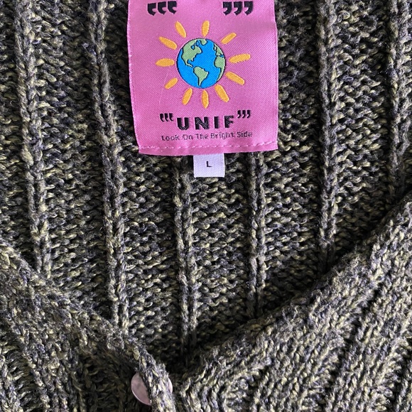 UNIF Sal Cardigan Green - Picture 3 of 4